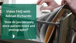 How do you securely store patient notes and photographs?