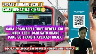 TERBARU 2026 ‼️Cara beli tiket KRL Commuterline pake go transit gojek untuk lebih dari satu orang