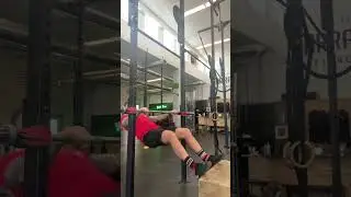 Feet on Box Low Bar Muscle Up Transition (bar muscle progression)