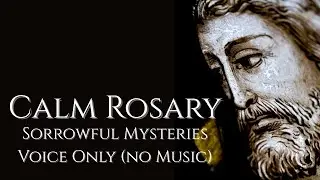 Voice Only - Sorrowful Mysteries | Calm Male Voice for Peace & Meditation