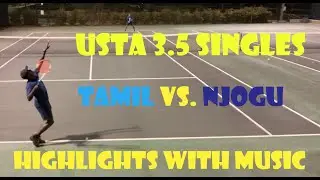 Tennis Singles USTA 3.5 Tournament Match Play highlights.