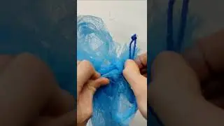 Как собрать сетку мочалку для для ванны - Как восстановить губку / #лайфхак