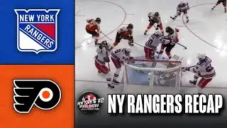 Rangers respond after Chris Drury&rsquo;s &lsquo;retool&rsquo; letter for 6-3 win over Flyers to snap five-game skid