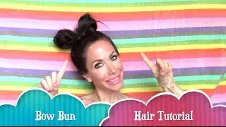 BOW BUN HAIR TUTORIAL
