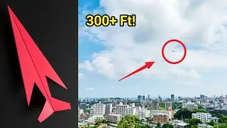 How to Make a Long distance flying Paper Airplane That Flies OVER 300 FEET!