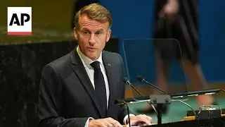'France today recognizes the State of Palestine,' Macron says at UN meeting