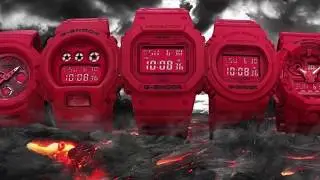 Casio G Shock Red Out Collection 35th Anniversary 2018
