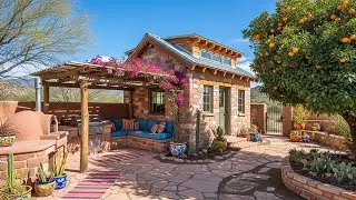 52 Spanish Stone Houses Rising In Arizona Hills  Built With Adobe Brick, Loved By Sun