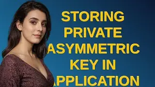 Security: Storing private asymmetric key in application binary?