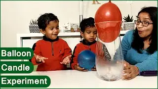 Water Balloons Inside a Glass Jar by Candle - Air Pressure Science Experiment