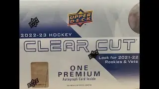 2022-23 UD Clear Cut Hockey HUGE!! Hall Of Fame Hit Hard Signed and Low numbered,just wow