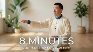 An 8-minute Qigong exercise can effectively relieve discomfort in the upper back, neck,and shoulders