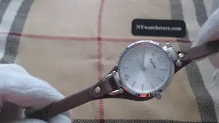Women's Tan Fossil Georgia Leather Watch ES3060