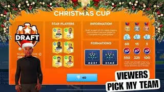DLS 26 |  CHRISTMAS CUP  DRAFT &hellip;.. LETS GOOOO⚽️🏆💯 ( VIEWERS HAVE A SAY)