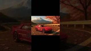 Hot Wheels JDM Scene | Mt. Fuji Drift Road in Golden Hour 🌸🚗 #HotWheels #JDM #MtFuji #CinematicEdit