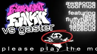 Friday Night Funkin' VS Gaster (Gaster Rap) - WINGBLINGS + FULL MOD