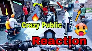 Crazy Crowd Reaction 🔥 | Superbike Public Reaction | loud exhaust bike reaction