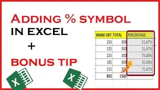 How to Add Percentage Symbol without Multiplying 100 in Excel | Add % symbol in excel cell