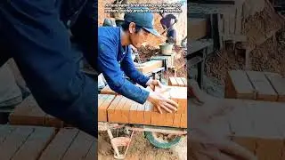 Innovative brick production on a small scale.