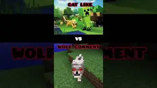 CAT VS WOLF #trending #viral #shorts #trend #funny #minecraft #vs #viralshorts