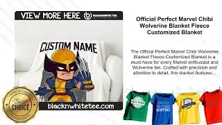 Official Perfect Marvel Chibi Wolverine Blanket Fleece Customized Blanket