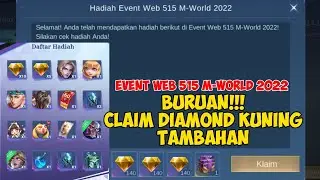 KODE BUG CARA CLAIM DIAMOND KUNING TAMBAHAN DI EVENT WEB 515 M-WORLD YIN ML CLAIM SEMUA ITEM GRATIS