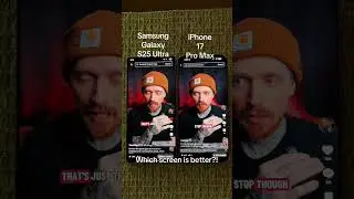 Simple screen test 📱 iPhone 17 Pro Max vs Samsung Galaxy S25 Ultra! 👀 Which display looks better