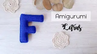 Como hacer la letra F tejida a crochet ganchillo paso a paso