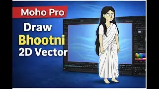 Spooky Bhootni Character Design | Moho Pro 2D Vector Drawing Tutorial (PART - A)