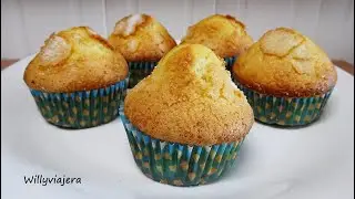MAGDALENAS CON COPETE🧁🧁CASERAS👍
