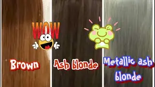 Popular Hair Color Brand Freshlight Bleach & Beauteen Metallic Ash Blonde Color/ My New Hair Color