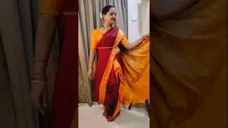 Nauvari Saree Draping Tutorial #nauvarilook #sareetutorial #nauvarisareedraping
