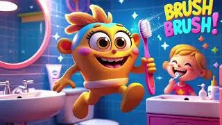 Brushy the Toothbrush 🦷 | Brush Brush Song for Kids | Fun Morning Routine Song