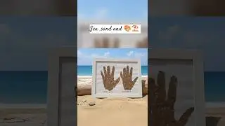 beachart #beachpainting ,create this with your love on beach #shorts #viral