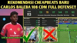 CHEAPBEATS BARU CARLOS BALEBA CDM ANDALAN FULL DEFENSE POINT KEMAHIRAN SILVER COBA GAMEPLAY BARU!!