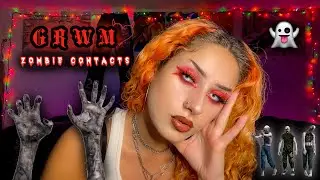 GRWM w Zombie Contacts🩸🥀