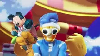 Jax's Meltdown but Disney produced it, but Jax and Pomni are replaced with Mickey and Donald