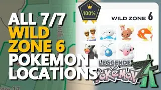 All Wild Zone 6 Pokemon Locations Pokemon Legends Z-A