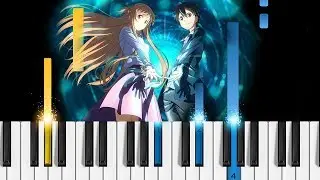 Sword Art Online Alternative: Gun Gale Online Opening - Ryuusei - EASY Piano Tutorial