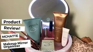 MCHATTE Makeup Kit/Organizer with LED Lights Product Review!