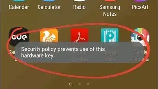 security policy prevents use of this hardware key