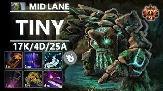 7.36c Tiny Mid Lane | Ekki Pos 2 Tiny Crash Landing Facet Build | Dota 2 Immortal Gameplay