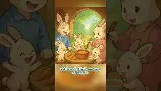 Short English Story (The Rabbit Family) #stories #cartoon #shorts #short
