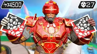 NEWCASTLE 27 KILLS AND 4500 DAMAGE (Apex Legends Gameplay)