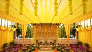 Stunning Yellow Themed Haldi Decoration | House Decor | Haldi at Home | Intimate Wedding | Chennai