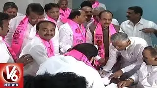 CM KCR Submitted Nomination For President Post | TRS Presidential Elections | V6 News