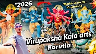 Virupaksha Kala arts Korutla 2026 | Ganesh Idols Making | @RanjithReddee #korutlaganesh #ganesh 