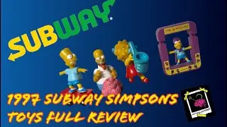 Complete 1997 The Simpsons Subway Kids Meal Set Review | Vintages Simpsons Toys