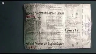 Pre Pro Capsule | Prebiotic & Probiotics with Betaglucan Capsules | Pre Pro Capsule Uses Side effect