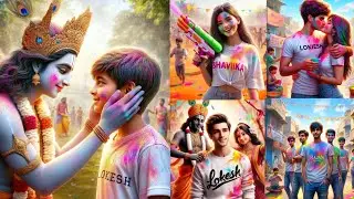 Happy Holi Ai Photo Editing 2024 | Holi Ka Photo Kaise Banaye | Bing Image Creator